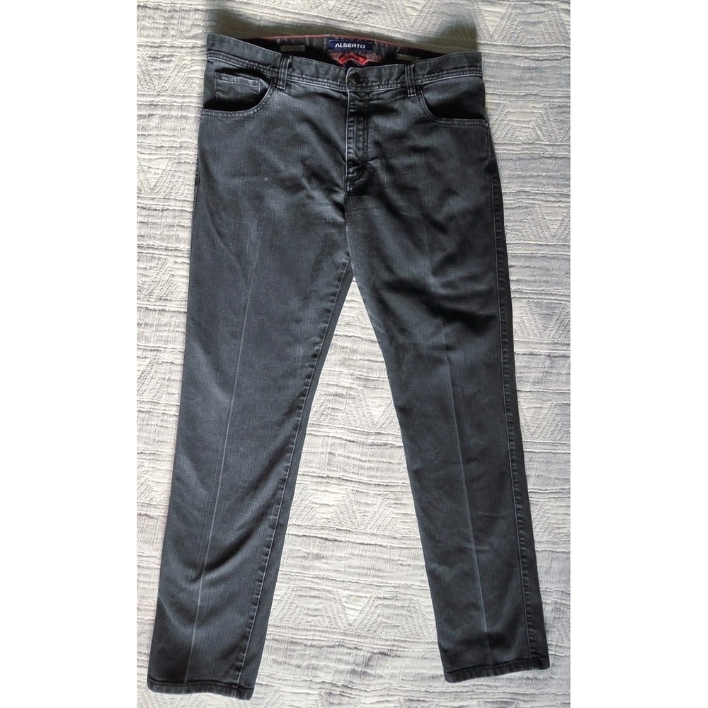 Alberto T400 Denim Gray Slim Fit Jeans Men's Stretch Modern Pants 33x33